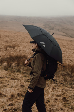 Logo trade promotional merchandise image of: Nordic Drift Trail 27" AWARE™ RPET storm UPF 50+ proof Umbre