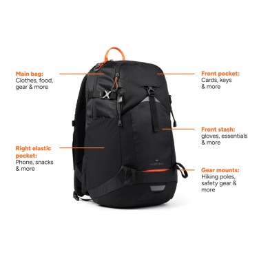 Logo trade promotional gift photo of: Nordic Drift Trail RCS backpack 24L