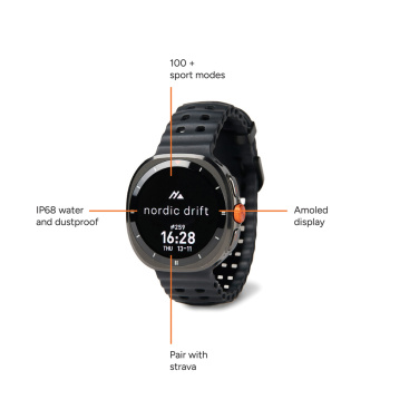 Logo trade corporate gifts image of: Nordic Drift Titan High performance Watch