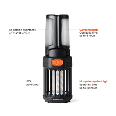 Logo trade promotional gifts image of: Nordic Drift Titan Portable mosquito repellent camping light