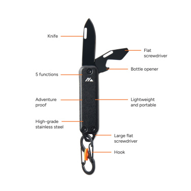 Logo trade advertising product photo of: Nordic Drift Adventure keychain tool