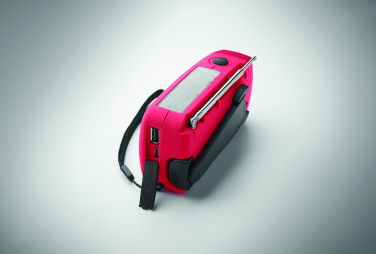 Logo trade promotional product photo of: Portable radio SOS with LED torch