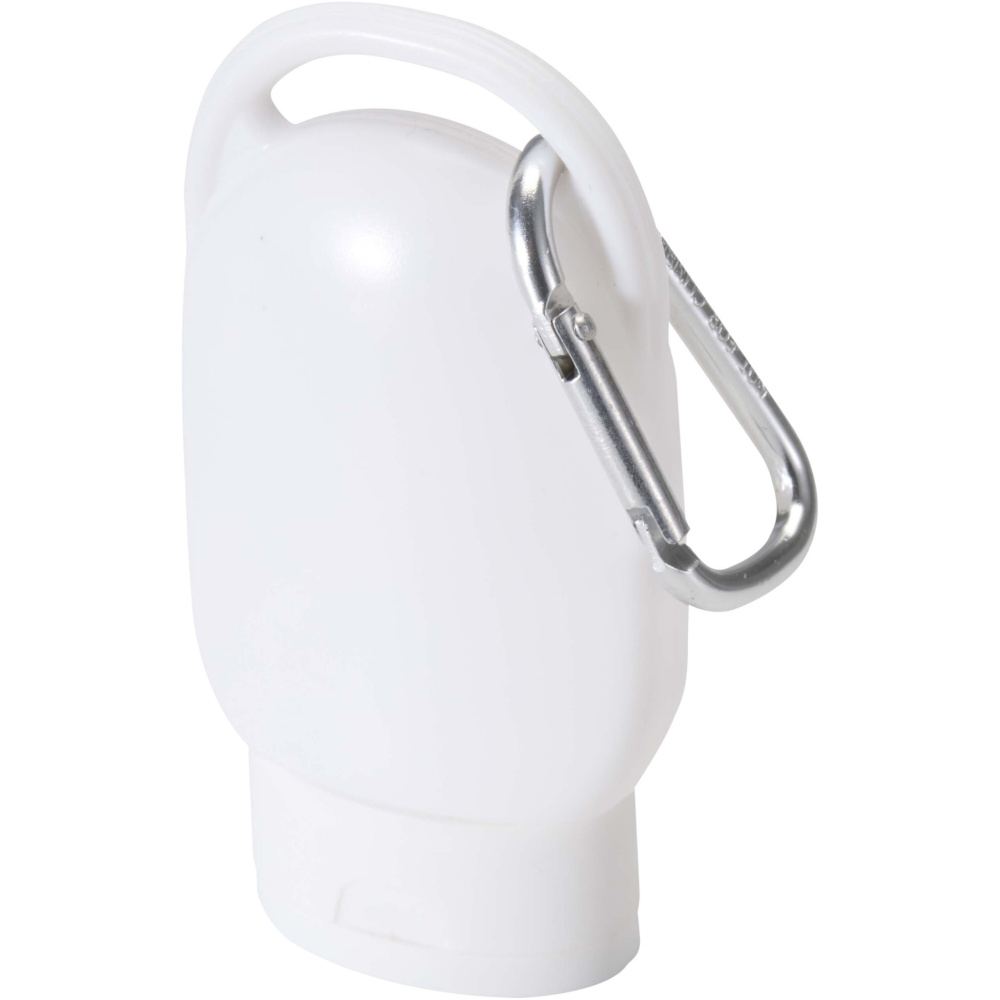 Logotrade promotional gift picture of: Rosie SPF 30 suncream with carabiner