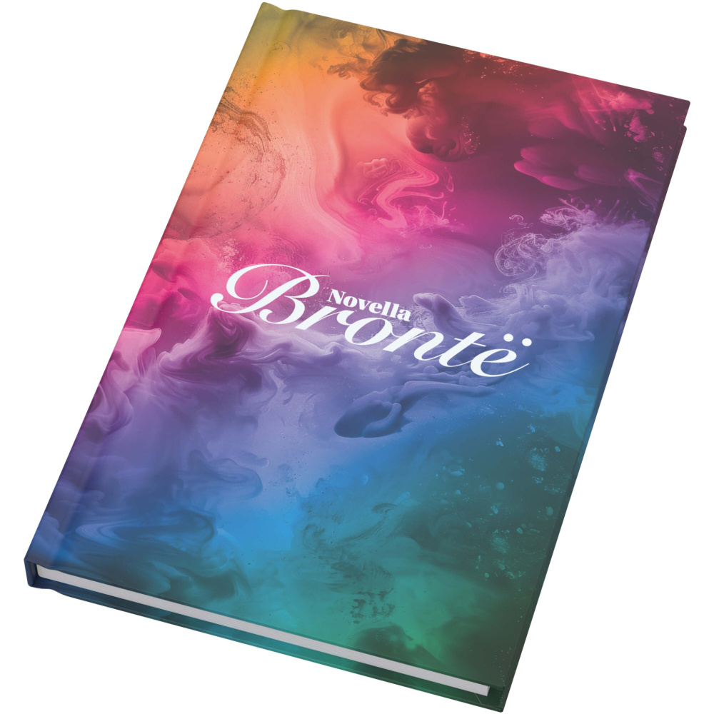 Logo trade promotional giveaways picture of: Novella Brontë A5 matt hard cover notebook - 100 sheets