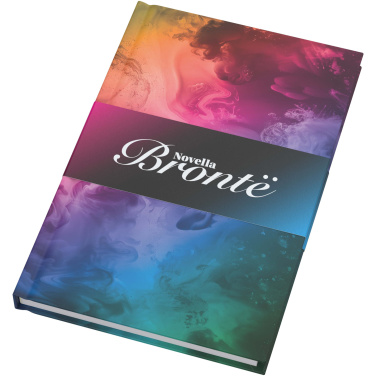 Logo trade promotional merchandise photo of: Novella Brontë A5 matt hard cover notebook - 100 sheets