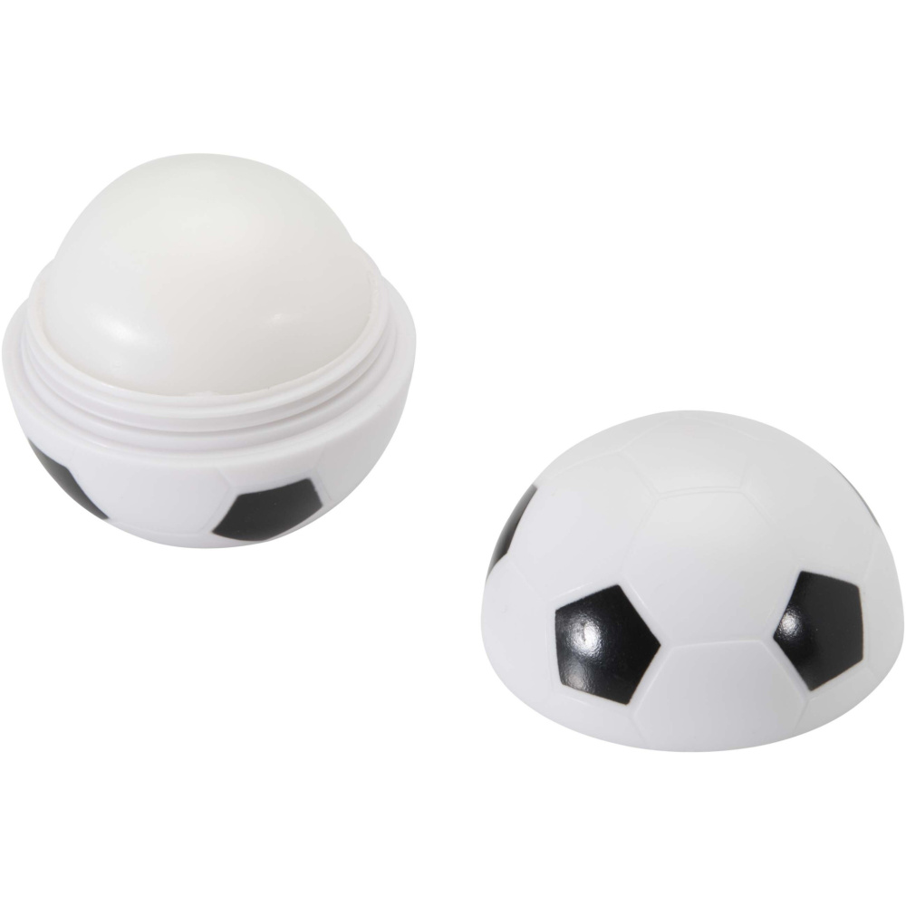 Logotrade promotional products photo of: Zuri football-shaped vanilla lip balm with SPF 15