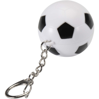 Logotrade business gift image of: Rami football-shaped vanilla lip balm with SPF 15 and keychain
