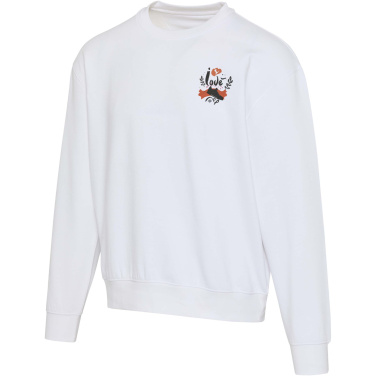 Logo trade promotional gifts image of: Boris 280 g/m2 unisex OCS organic oversized crewneck sweater