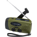 Avior RCS recycled plastic emergency radio, Army green