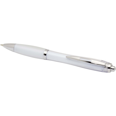 Logo trade promotional giveaways picture of: Nash RCS recycled plastic ballpoint pen with coloured barrel and grip (black ink)