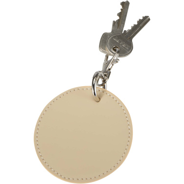 Logotrade advertising product picture of: Resi Plus GRS recycled round charm keychain