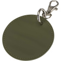 Resi Plus GRS recycled round charm keychain, Forest green