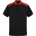 Samurai 160 g/m2 unisex antibacterial short sleeve polo , Black / Red