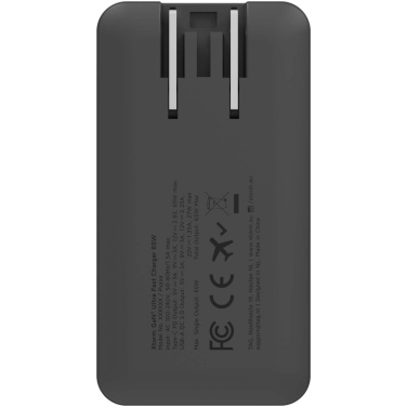 Logo trade advertising product photo of: Xtorm 65W fast travel charger with cable and travel case set