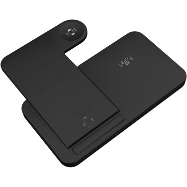 Logotrade promotional giveaways photo of: SCX.design W28 3-in-1 wireless charging base with phone stand