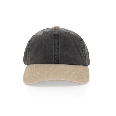 Logotrade promotional product image of: BEAU AWARE™ Washed 6 panel 270gsm cotton twill two tone cap