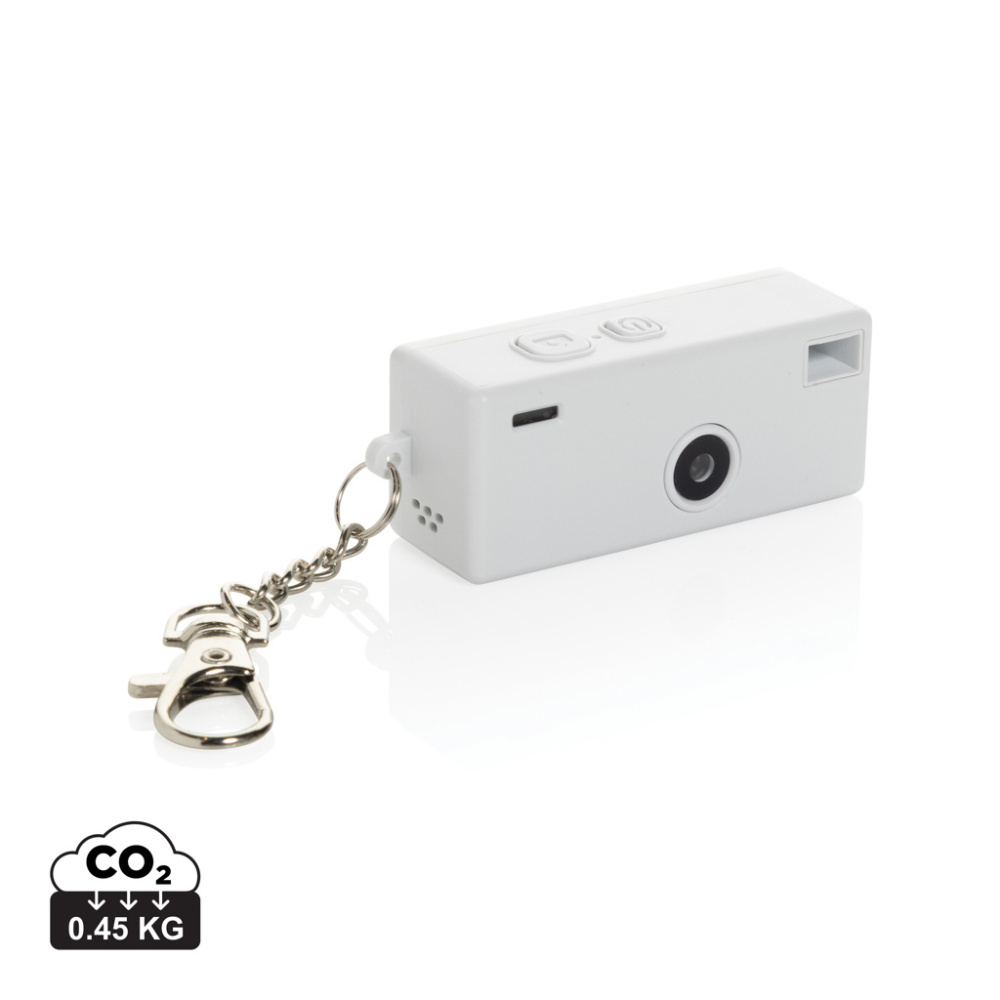 Logotrade promotional merchandise photo of: Cliq it RCS recycled Keychain Camera