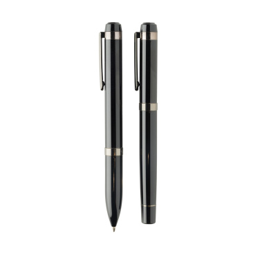 Logotrade promotional product image of: Swiss peak OSLO recycled stainless steel deluxe pen set