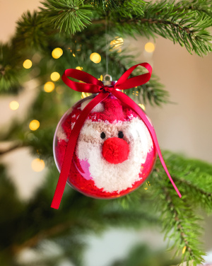 Logotrade advertising products photo of: Santa socks in bauble ornament