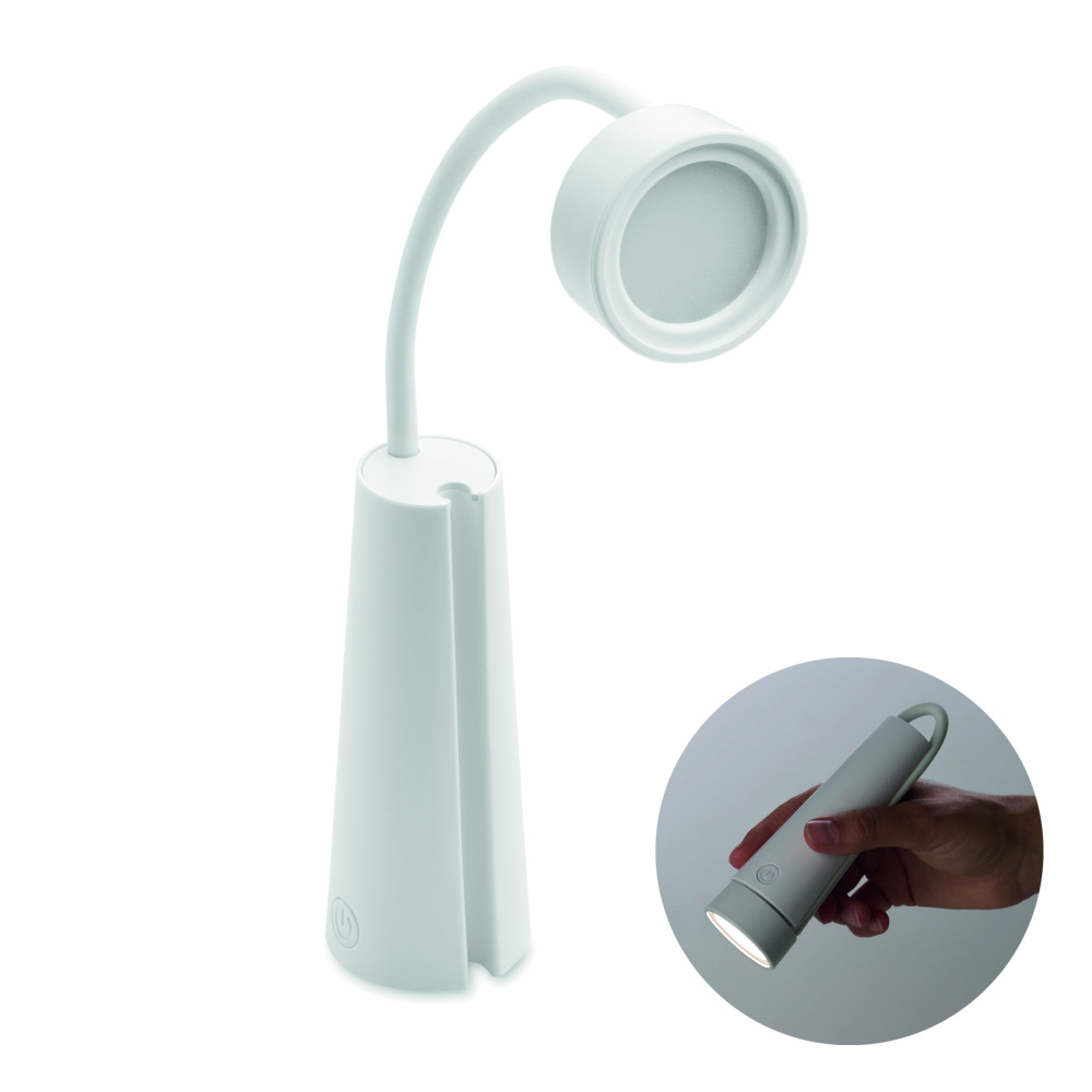 Logo trade promotional items image of: 2-in-1 desk lamp and torch