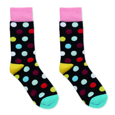 Logo trade promotional giveaway photo of: Funny patterned socks