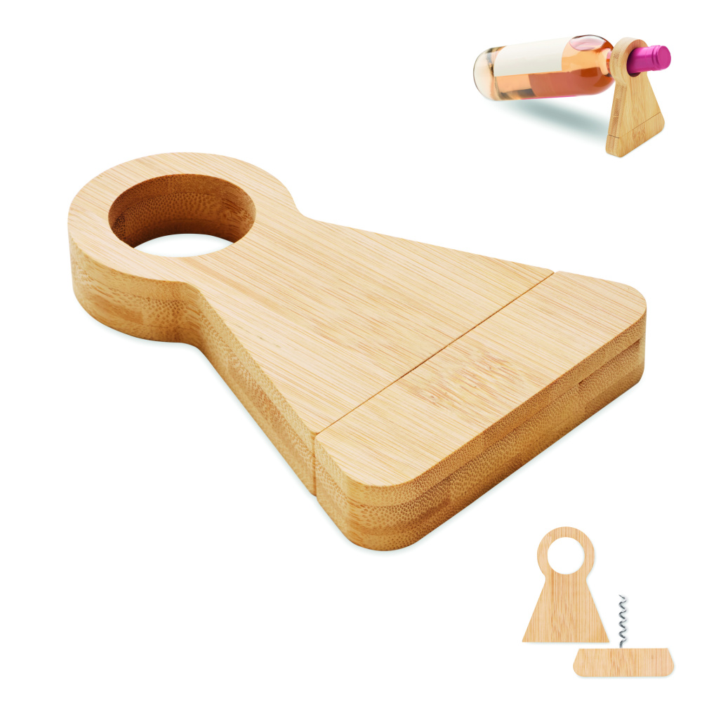 Logotrade business gifts photo of: Bamboo bottle stand & opener