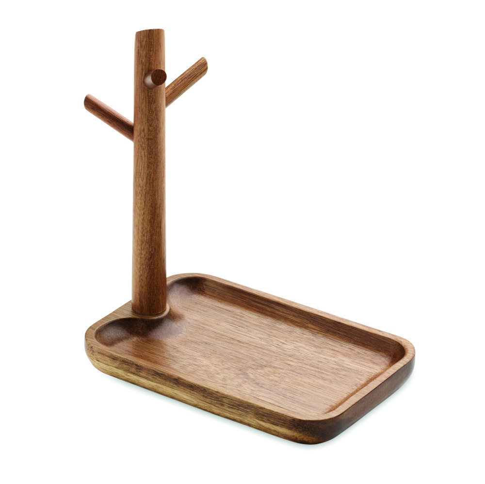 Logotrade promotional giveaway image of: Acacia wood key tray holder