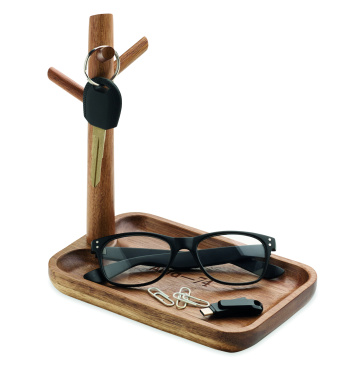 Logotrade promotional item image of: Acacia wood key tray holder