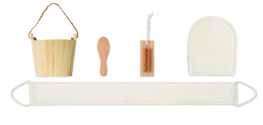 Logotrade promotional item image of: Bath gift set in wooden bucket