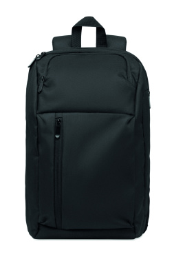 Logo trade business gift photo of: 15" RPET laptop backpack 15L
