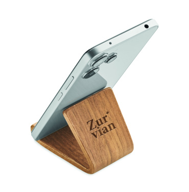 Logotrade promotional giveaways photo of: Walnut wood phone stand
