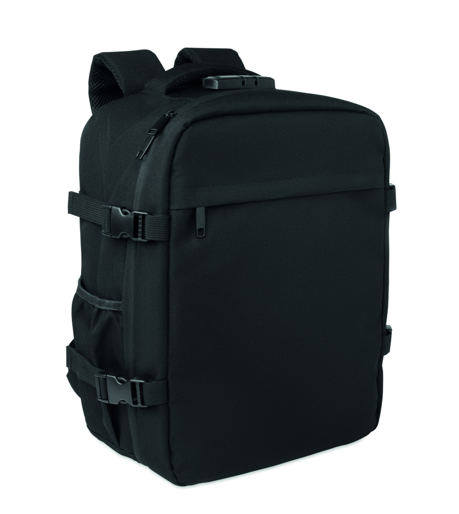 Logotrade promotional gifts photo of: 15" RPET backpack lock 20L