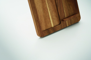 Logo trade promotional items image of: Acacia frame & charger 15W