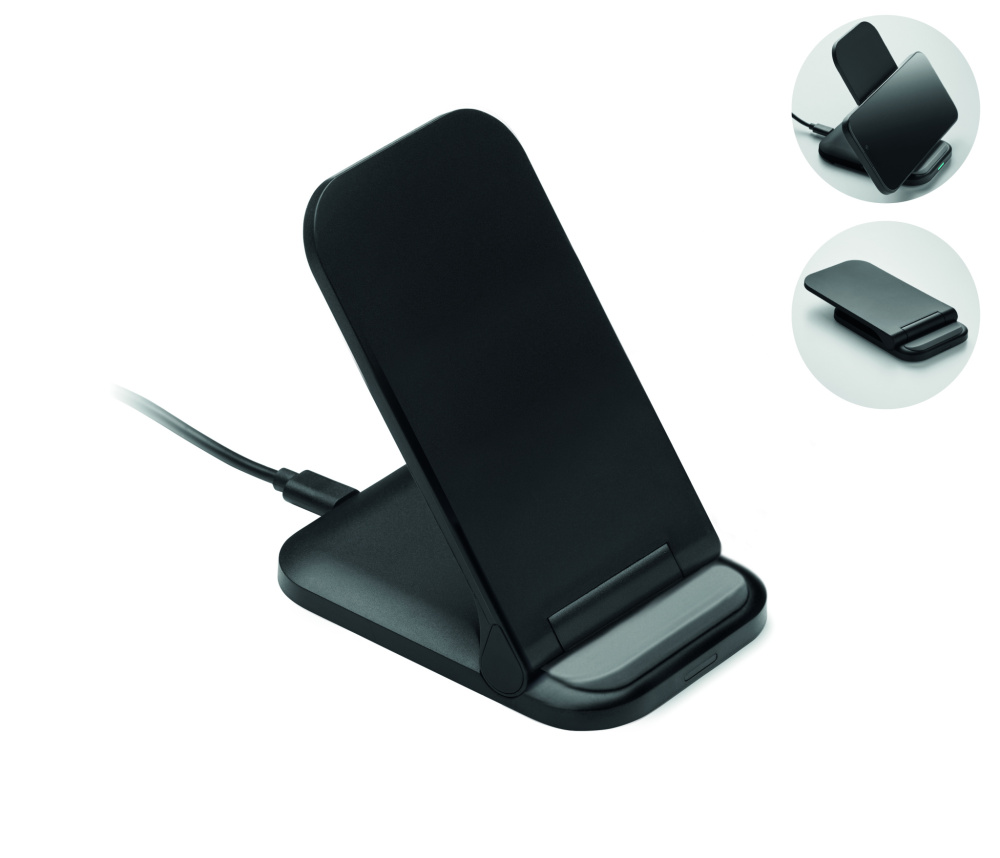 Logo trade promotional item photo of: Foldable wireless charger 15W