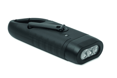 Logo trade promotional item photo of: Solar torch with dynamo crank