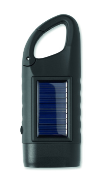 Logo trade promotional items picture of: Solar torch with dynamo crank