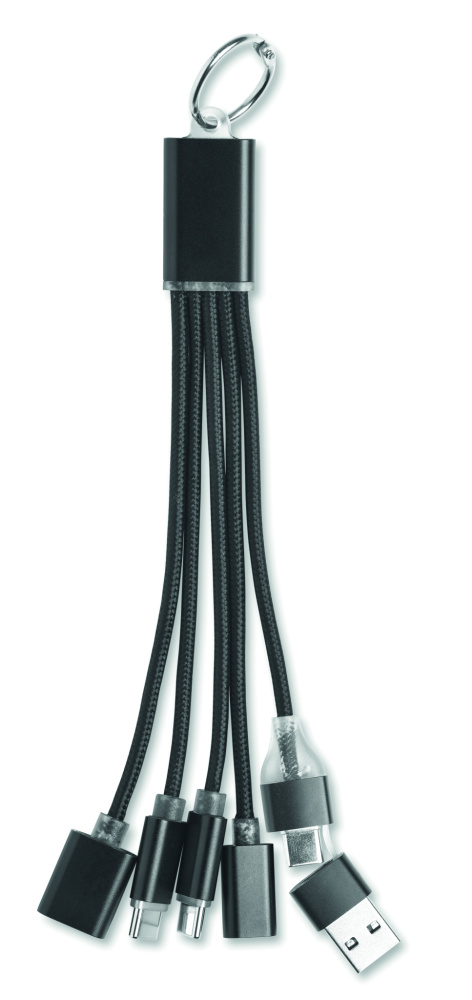Logotrade promotional merchandise image of: 3-in-1 charging cable keyring