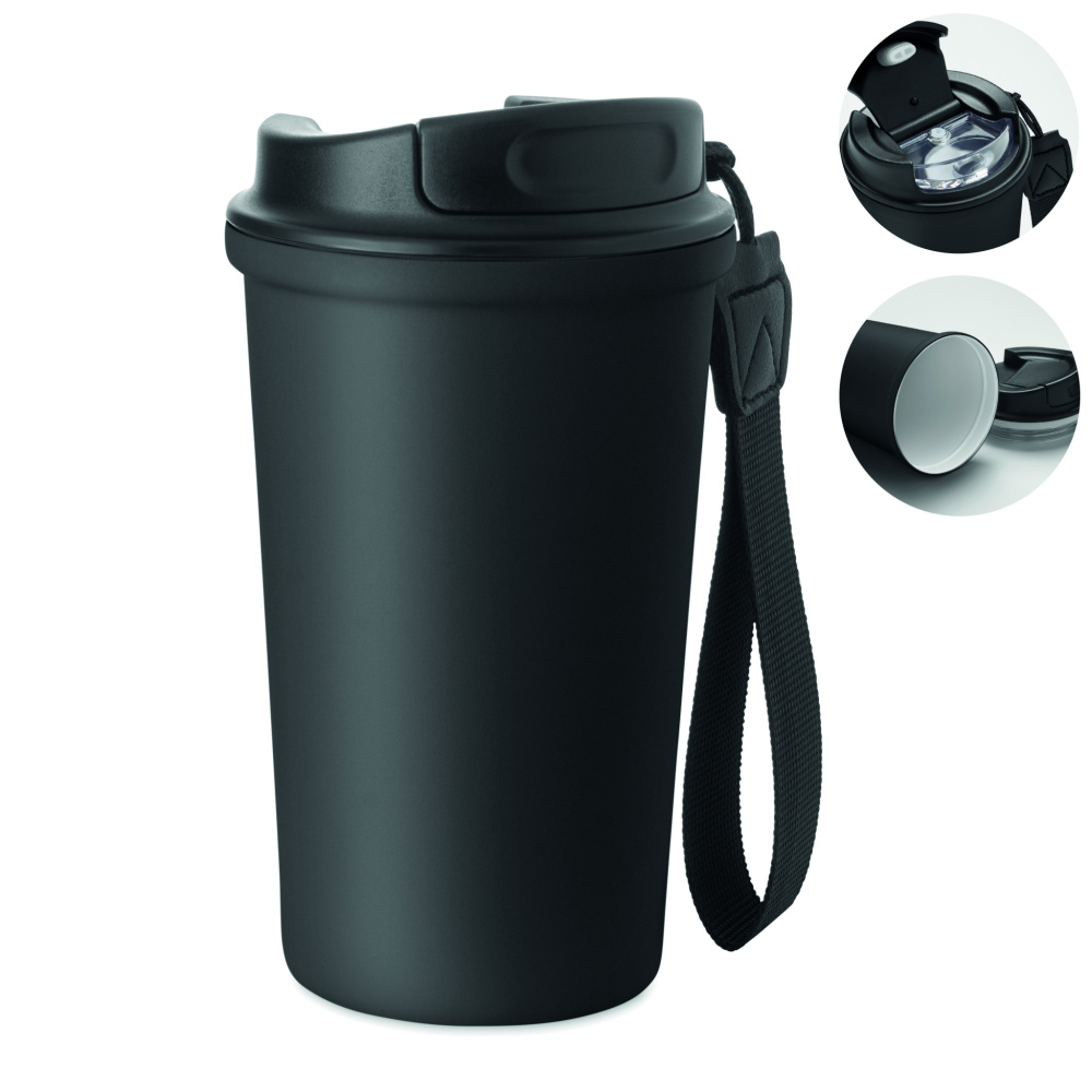 Logo trade promotional products image of: Recycled steel tumbler 400ml