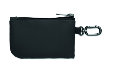 Logo trade promotional giveaways picture of: PU key case wallet w/carabiner