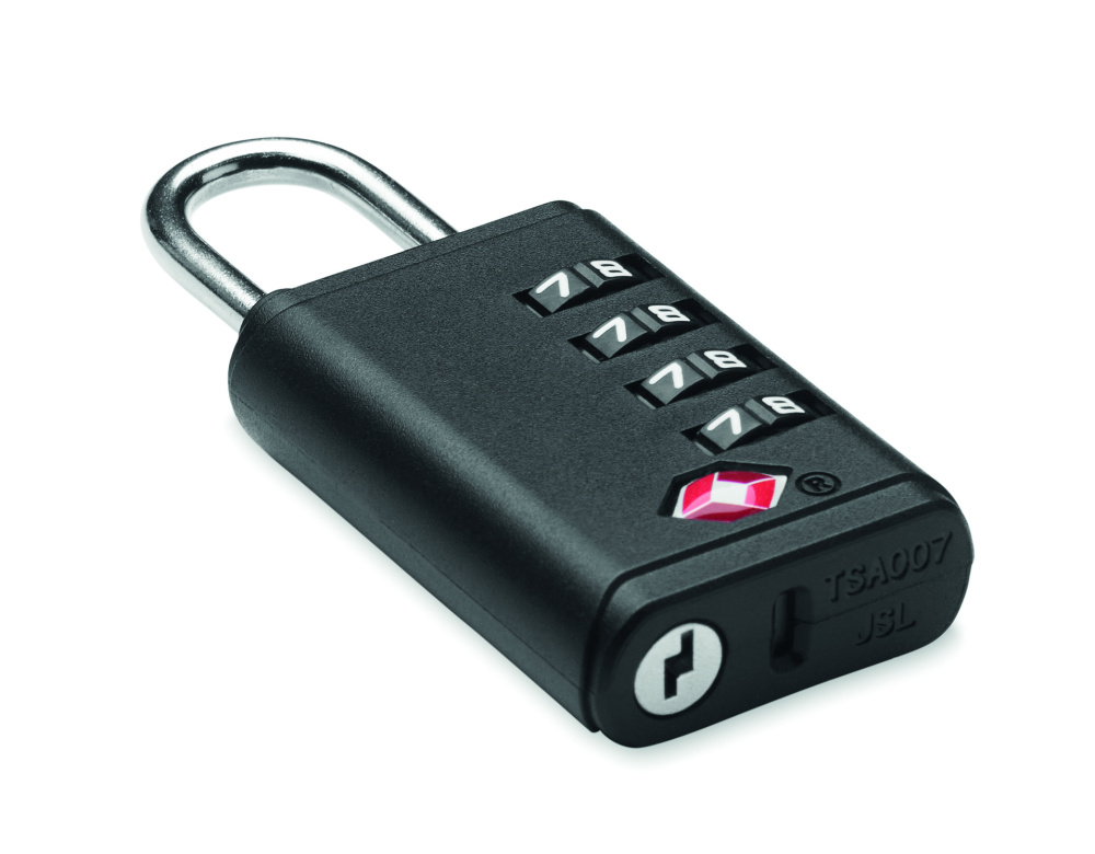 Logo trade promotional products image of: TSA 4-digit combination lock