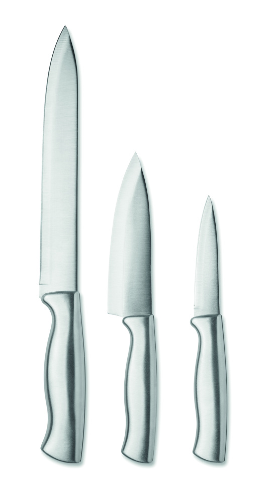 Logotrade promotional merchandise image of: Stainless steel knife set 3pcs
