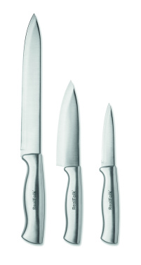 Logotrade promotional products photo of: Stainless steel knife set 3pcs