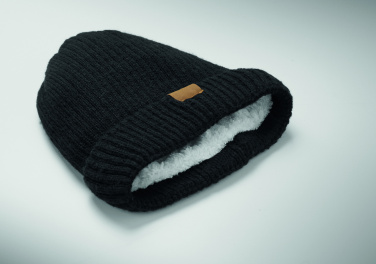 Logo trade promotional gifts picture of: Knitted beanie with cuff