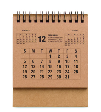 Logo trade promotional giveaway photo of: 4-year desktop calendar