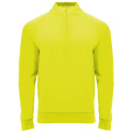 Epiro long sleeve unisex quarter zip sweatshirt, Fluor Yellow