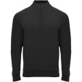 Epiro long sleeve unisex quarter zip sweatshirt, Black