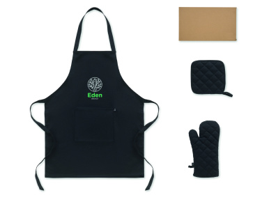 Logo trade promotional merchandise picture of: Recycled cotton kitchen set