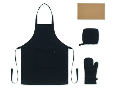 Logo trade promotional giveaways picture of: Recycled cotton kitchen set