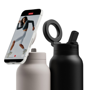 Logo trade business gift photo of: RINGO Pro MagSafe® Waterbottle w Magnetic Booster Ring 710ML