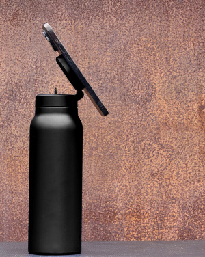 Logotrade promotional merchandise picture of: RINGO Pro MagSafe® Waterbottle w Magnetic Booster Ring 710ML